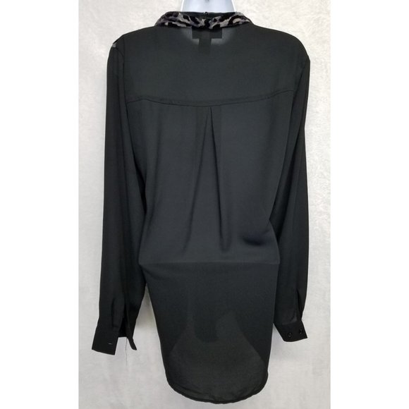 Lane Bryant Women's Top V-neck Leopard Print 14/16 - Picture 4 of 8